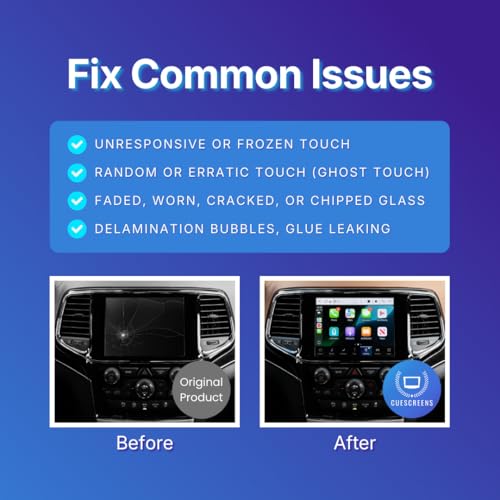 Image of 8.4 inch Uconnect 4 LCD Touch Screen Replacement- TDO-XGA084- Upgraded Anti-Glare Display Compatible with 2019+ Jeep Grand Cherokee, RAM & Pacifica - Trusted Quality from Cuescreens USA