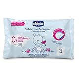 Chicco Salviette Detergenti Umidificate Bambini, Salviettine Neonato Multiuso, Senza Alcool, Formula con Fiori di Loto, Profumate, Adatte per Pelli Sensibili, senza Flip Cover, 72 pezzi