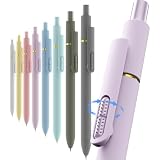 inkipen 8Pcs Gel Pens - 0.5mm Black Ink Pens Fine Point Smooth Writing, Quick Drying Journaling Pens, Cute School & Office Pens for Gift