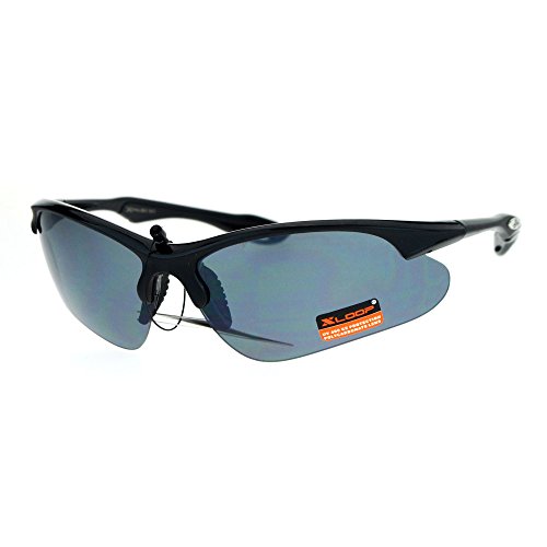 PASTL Xloop Sunglasses Mens Sports Eyewear Half Rim Lite Wrap Around UV 400