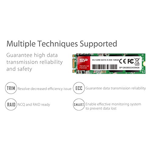 Image of Silicon Power 2-Pack 128GB A55 M.2 SSD (SLC Cache for Speed Boost) SATA III Internal Solid State Drive 2280