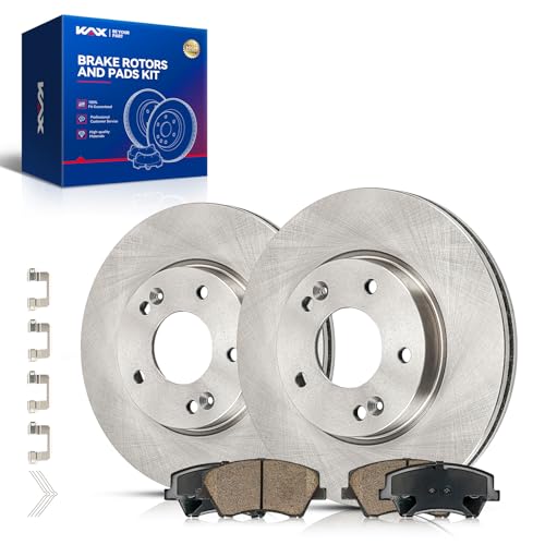 Image of KAX Front Brake Kit Fits Hyundai Elantra 2017-2020 2.0L | OE Brake Rotors and Ceramic Brake Pads for Elantra 2017-2020 1.4T, Automotive Replacement Brake Kit