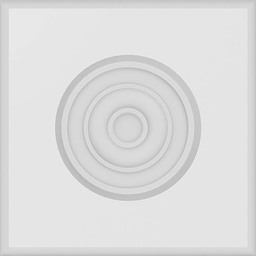 Vista 54 de Ekena Millwork ROSP050X050X050SDG04 Roseta de diana Sedgwick estándar con borde redondeado, 5 pulgadas de ancho x 5 pulgadas de alto x 1/2 "P