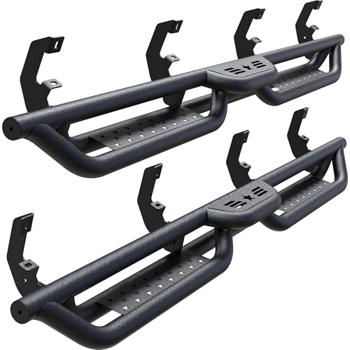 Crew Cab Running Boards Side Steps Compatible with 2019-2025 Chevy Silverado & GMC Sierra 1500 (Excl 2019 Ld/Lt), 2020-2025 Chevrolet Silverado/GMC Sierra 2500 HD 3500 HD Crew Cab