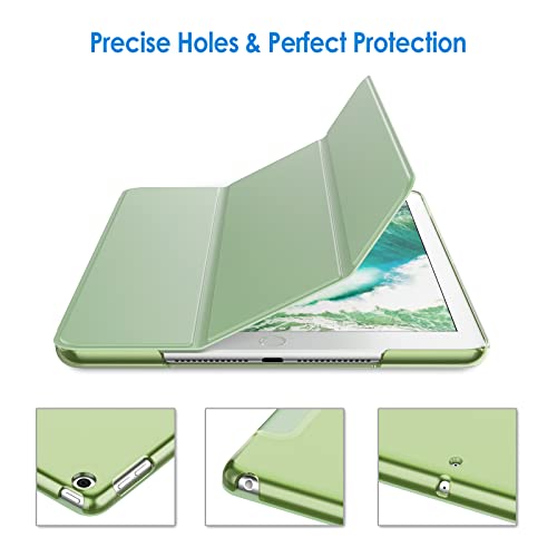 Image of JETech Case for iPad (9.7-Inch, 2018 /2017 Model, 6th /5th Generation), Smart Cover Auto Wake /Sleep (Matcha Green)