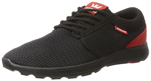 Supra Hammer Run, Baskets Basses Homme, Noir (Black-Risk Red), 40.5 EU