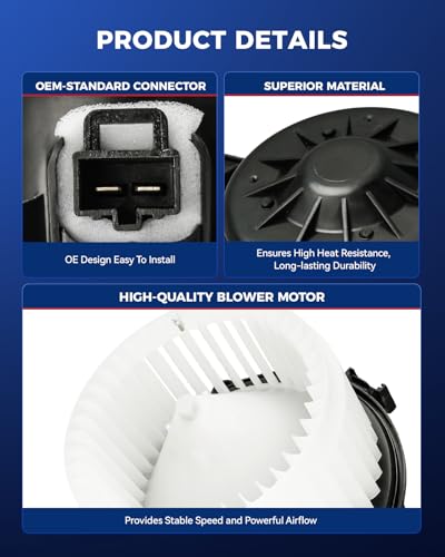 Image of KAX AC Blower Motor for Chevy Cruze 2011-2015,Malibu 2013-2015,SRX 2010-2016,Lacrosse 2010-2016,Regal 2011-2017,Saab 9-5 2010-2011,Cruze /Malibu Limited 2016,HVAC Heater Blower Motor Replaces# 700269