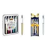 Product 2: El bolígrafo BIC 4 Colores Shine se viste de oro o plata metalizada y está disponible con tinta en 4 colores: negro, azul, rojo y verde