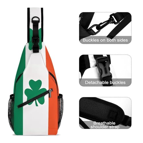 Flag of Ethiopia Large Capacity Sling Bag Cross Chest Bag Travel Hiking Crossbody Bag Daypack for Women Men3