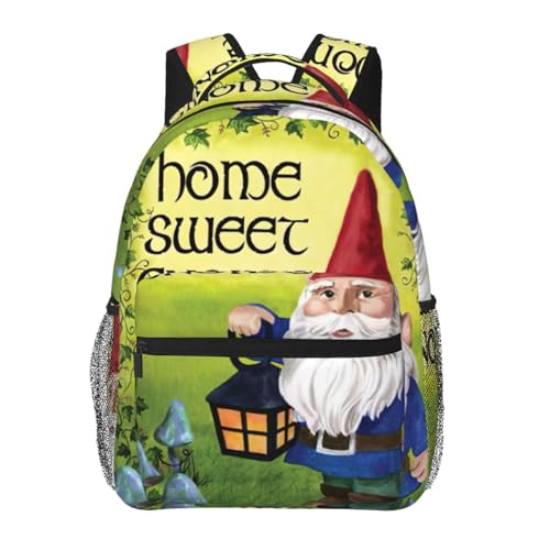 Mochila de gnomos coloridos 20x29x40 cm casual para el día a día