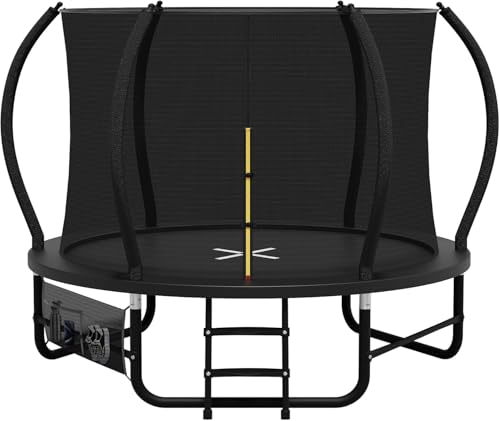 Devoko Trampolin Outdoor Ø228/305/366/427 cm, GS-Zertifikat, Mit verstärkten Beintraversen, Stabil, Robust und Belastbar, Einteilige Konstruktion für Kinder und Erwachsene