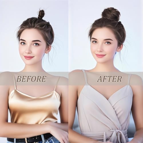 Postiche queue de cheval marron clair pour un chignon parfait au bureau