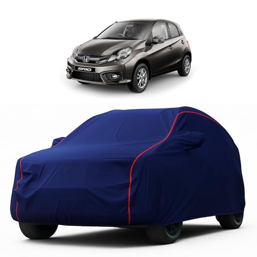 Image of Heavy-Duty Car Cover for Compatible with Honda Brio (2011 to 2025 All Models) Deluxe Car Protection Cover - Waterproof & UV-Resistant All-Season Exterior Protection