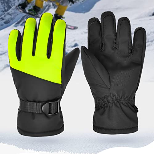 Cigooxm Luva de esqui infantil luva de esqui de inverno quente para snowboard Luva de esqui repelent