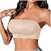 Women's Plus Size Sports Bras Front Closure Strapless Breathable Bra Non-Slip Cooling Push-Up & All-Day Wireless Bra Beige