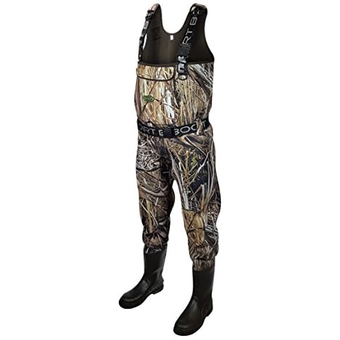 Dirt Boot® Mallard Marsh® Camo Neoprene Chest Waders 100% Waterproof Coarse Fishing Muck Wader (Size 9 (43)) Cover