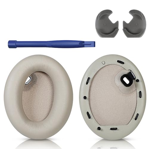 HATOFES Ersatz-Ohrpolster für Sony WH-1000XM4 (WH1000XM4) Over-Ear-Kopfhörer, Ohrpolster mit weicherem Proteinleder, Ger...