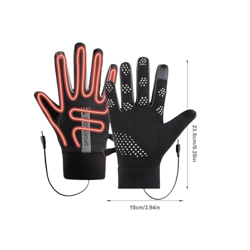 Gants chauffants électriques avec 3 modes réglables alimentés USB - 6