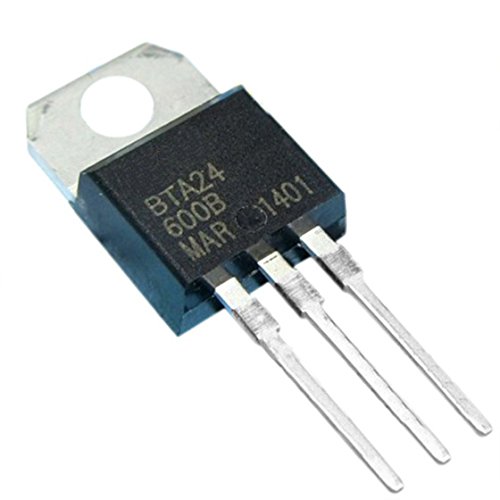 SODIAL(R) 5 pezzi T0-220AC pacchetto SCR standard Triac 600V 25A BTA24-600B