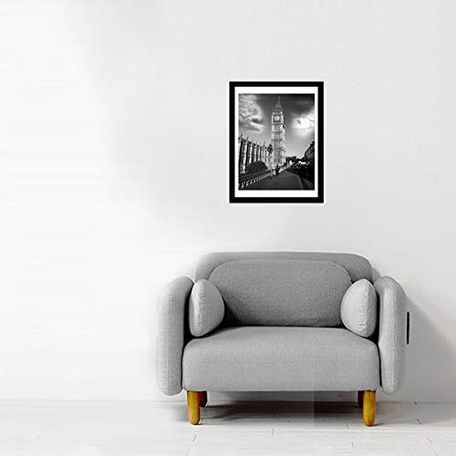 Soonrada 12X16 Frame Black Picture Frames To Display 11X14 Documents With Mats 12 X 16 Black Real Wood Photo Frame Wall Art For Office Living Room Wall Decor #TOP3