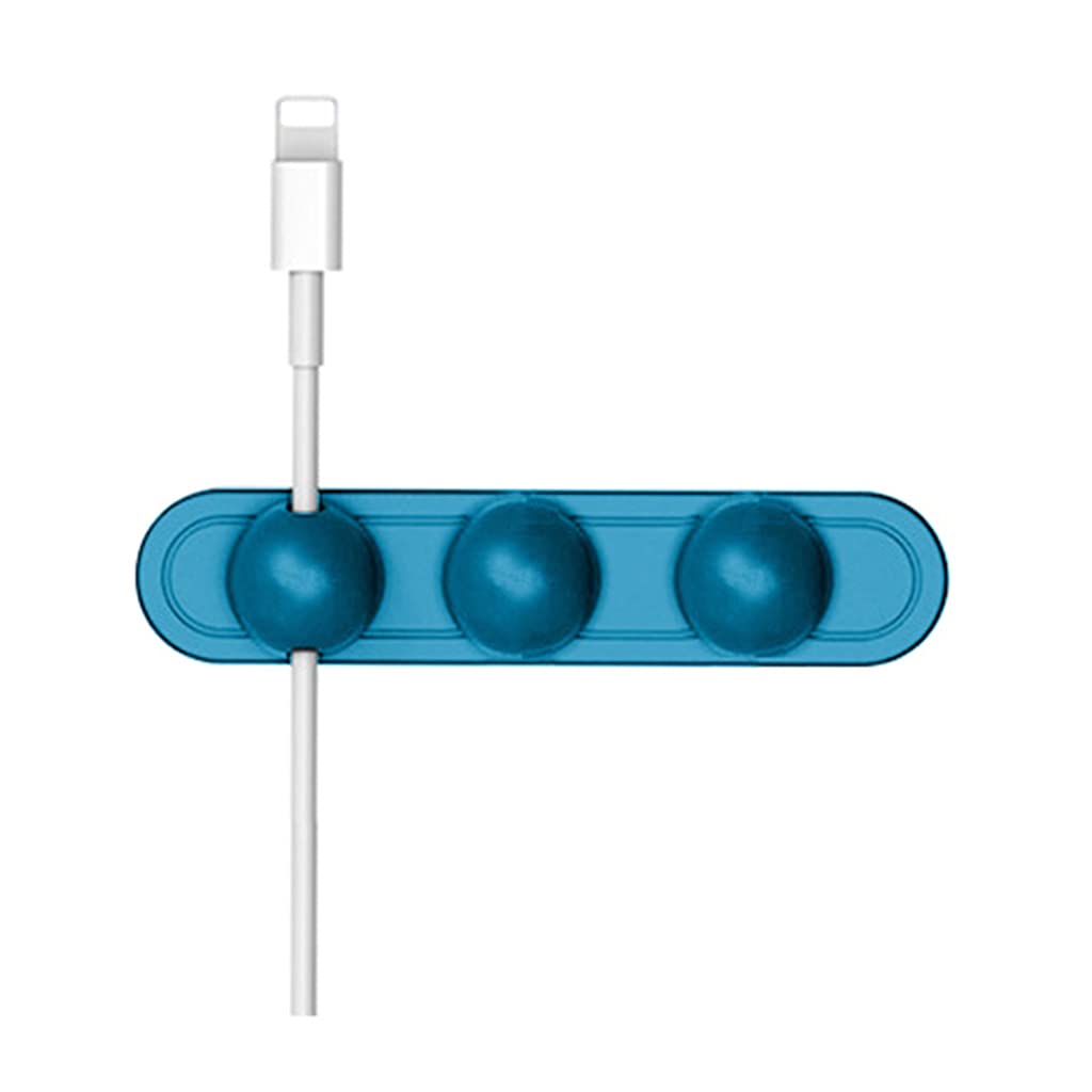 Clip per cavi da scrivania, organizer multiuso in silicone, organizer per caricabatterie per casa, lavoro, scrivania, comodino, porta cavi per organizzare i cavi Zorq