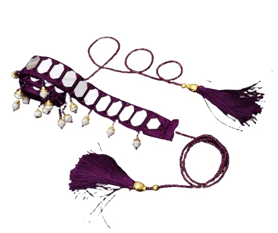 Fashion Mirror Embellished Kamarpatta/Kamar Chain/Kamarband For Women | Girl's Fancy Waist Belt/Belly Chain/Waistband For Saree & Traditional Dresses-image-22