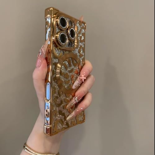 MagSafe�Ή� �l��?���ی� �X�}�z�P�[�X 16 Pro �؍� ���C�����X�[�d �l�C �L���L�� TPU �J�����ی�t�� iPhone 16 Pro �P�[�X ���킢�� �L���L���y�[�p�[�t�� �����h�~ ���� ���^ �y�� �\�t�g ���ϖh�~ �w��h�~�i�S�[��