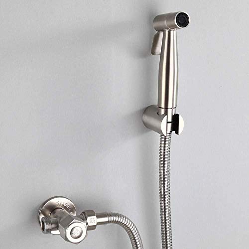 Pistolet de pulvérisation de bidet en acier inoxydable 304 au design épuré brossé