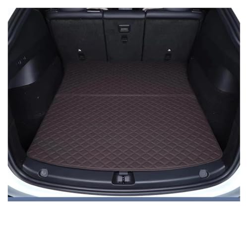 Tapis de coffre pour Tesla Model Y Highland finition marron premium