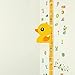 Tomedeks Gráfico De Crecimiento Pato 3d, 35-185cm Regla De Altura Medidor De Altura De Quita Y Pon Para Niños, Pegatinas De Pared Movibles Para Escribible, Vinilos Para Dormitorio Infantil