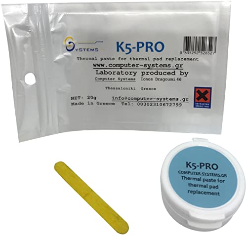 K5 Pro Viscous Thermal Paste For Thermal Pad Replacement 20G (Apple Imac, Sony Ps4 & Ps3, Xbox, Acer Aspire Etc) #TOP7
