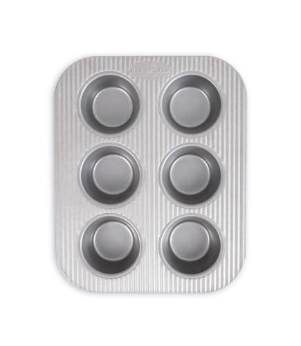 USA Pan Nonstick Toaster Oven 6 Cup Muffin Pan, Aluminized Steel