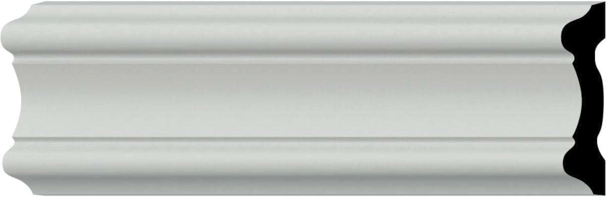 Ekena Millwork CHA03X01EM 3 1/4"H x 3/4"P x 94 1/2"L Emery Chair Rail, Factory Primed