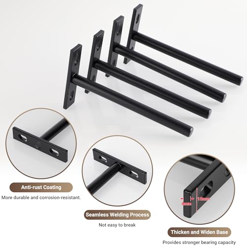 Soporte estanteria pared para eliminar escuadras feas 5