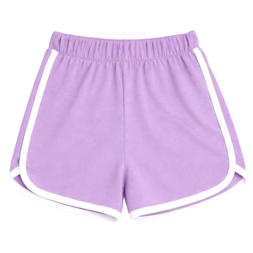 Image of Kuchipoo Girls Cotton Solid Shorts | Soft & Breathable Fabric | Elastic Waist | Casual Summer Wear | Pack of 4