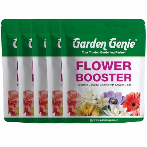 Image of Garden Genie Flower Booster Fertilizer 4.5 Kg (5x830g) | Organic Fertilizer For Flowering Plants | Fertilizer for Flower Plants | Essential Flowering Fertilizer Powde