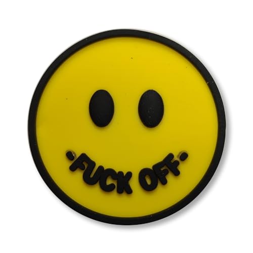 Super Cute Very Rude Smiling Face Smiley - Charms For Crocs/Shoes - PVC Funny