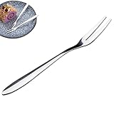 Dessertgabel Mini Aus Edelstahl - Partybesteck Mit 2 Zinken Für Früchte, Kuchen, Snacks | Kleine...