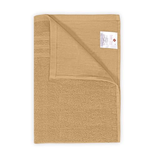 Image of Divine Casa Bath Towel Sand Color, 550 GSM Cotton, Soft, Highly Absorbent & Long Lasting, 75x150 cm, Ideal for Home & Bathroom Use