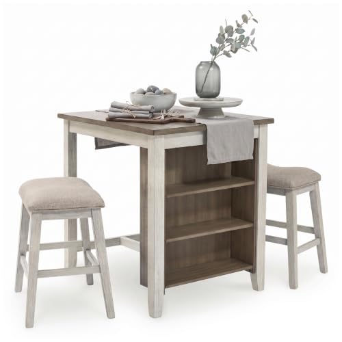 Signature Design by Ashley Skempton 3-Piece Counter Height Dining Table Set - image 1