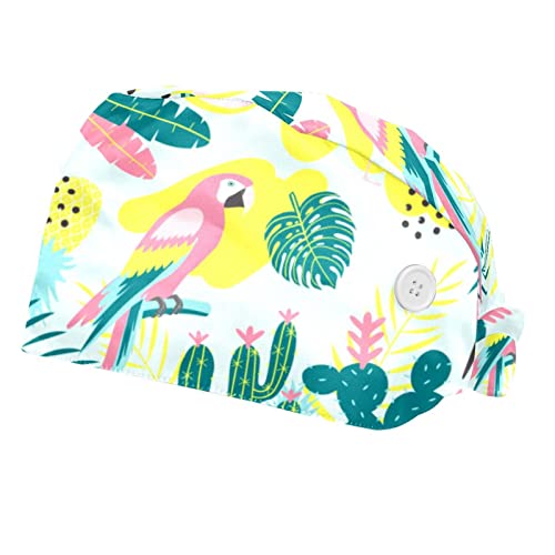 Chapeaux bouffants flamant et toucan JDEZ | 2 casquettes de travail