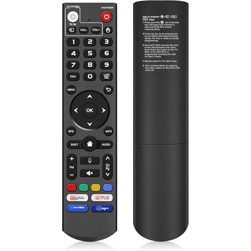 Bluetooth Voice Remote Control Replacement for vSeeBox V3 Pro & V5 Pro, Works with V1 Max, V2, V3 Plus, Elite Models