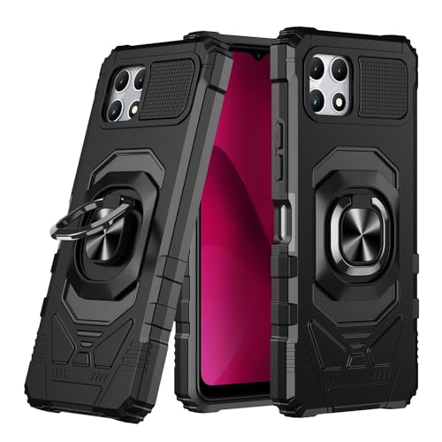 Coque T-Mobile REVVL 7 5G noire antichoc avec protège-écran