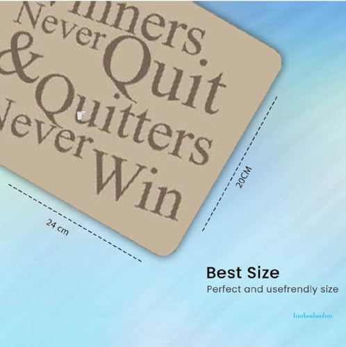Image of OUTFITQUE Cute Mouse Pad - Printed Mousepad with Anti-Slip Rubber Base & Smooth Mouse Control for Laptop, Gaming, Notepad, Desktops (Winner Theme)