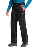 Pioneer Camp Fahrrad Regenhose Herren 20000mm Atmungsaktiv 3L Verschweißt Radhose Wasserdicht Trekking Überhose 75D Strapazierfähig Verstellbare Beinweite mit 2 Reißverschlusstasche（Black;L