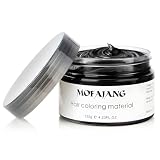 Black Temporary Hair Color Wax - SOVONCARE Washable Gray Hair Dye for Men & Women, All-Day Hold Disposable Hair Styling Clays for Party, Cosplay & Daily 4.23 oz
