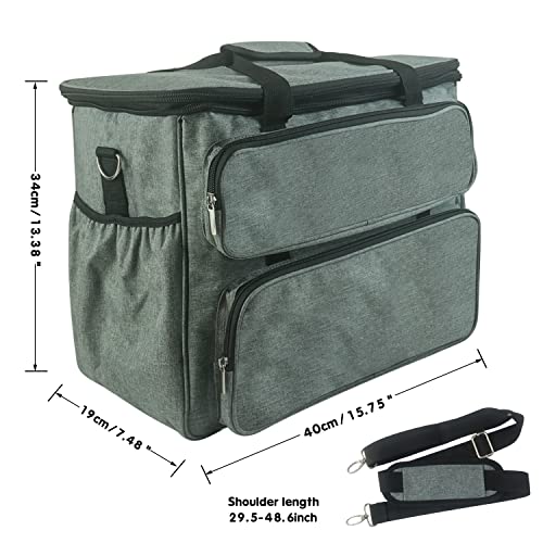 Sewing Machine Carrying Case With Multiple Storage Pockets, Travel Case For Sewing Machine And Accessories, Sewing Organizer Bag Compatible With Most Standard Singer, Brother, Janome #TOP5