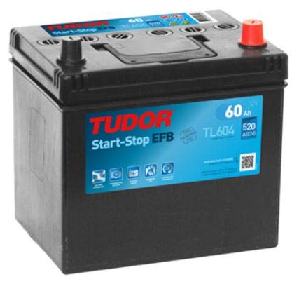 TUDOR Batería 60, Ah 520, A/EN TL604 L 230mm B 173mm H 222mm Compatible con KIA RIO III UB, TOYOTA Yaris Hatchback P13, HYUNDAI i20 PB, PBT