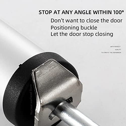 Cierrapuertas de aluminio resistente, dispositivo automático de puerta cortafuego montado en el lateral con amortiguador anticolisión y funcionamiento silencioso
