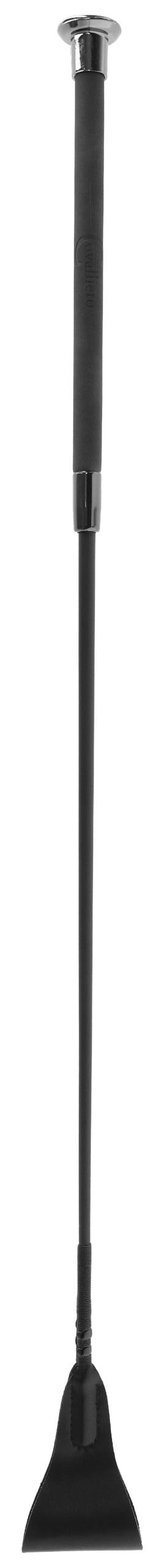 Cravache d'obstacle Covalliero Carbon Noir 65 cm pour corriger les refus